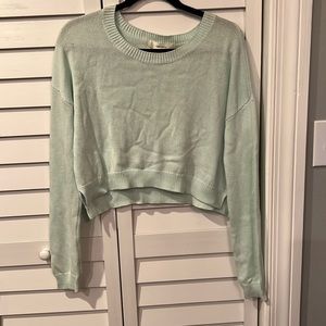 Forever 21 mint green colored cropped sweater